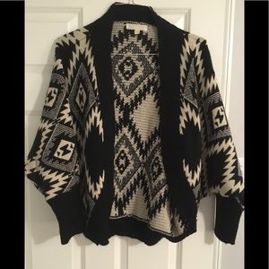 Lumiere brand aztec pattern cardigan